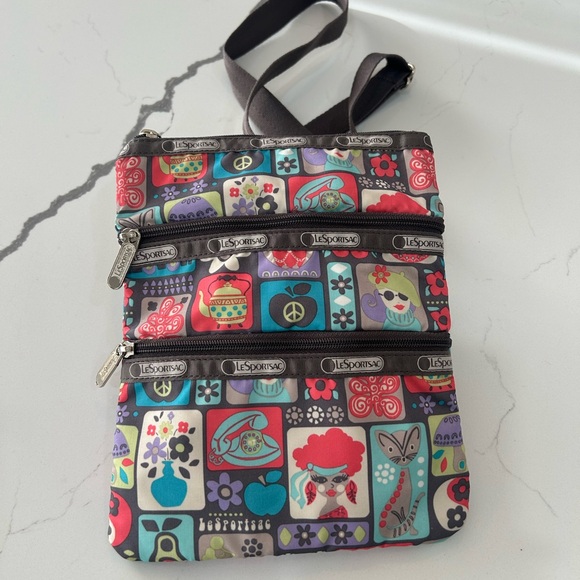 Lesportsac Handbags - LeSportsac Colorful Patchwork Crossbody Bag